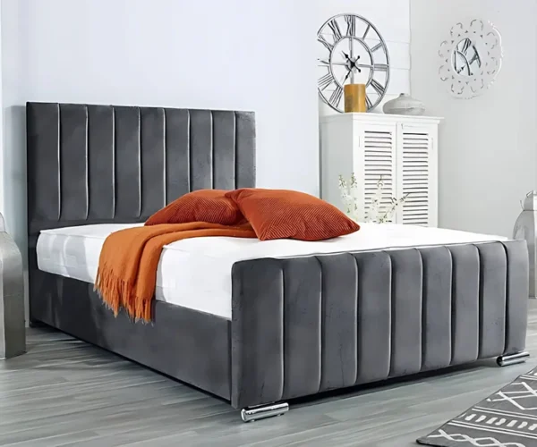 Panel Bed (Grey) with Gas Lift